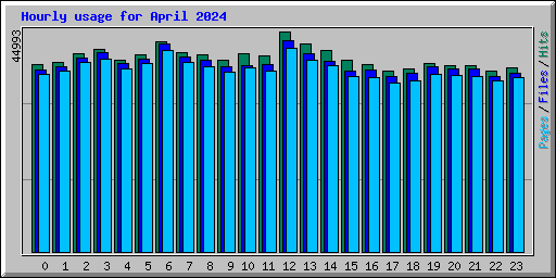 Hourly usage for April 2024